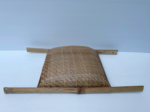 Vintage Thai Handicraft Bamboo & Rattan Strainer With Handle Square Shape 12X12" - Picture 21 of 24