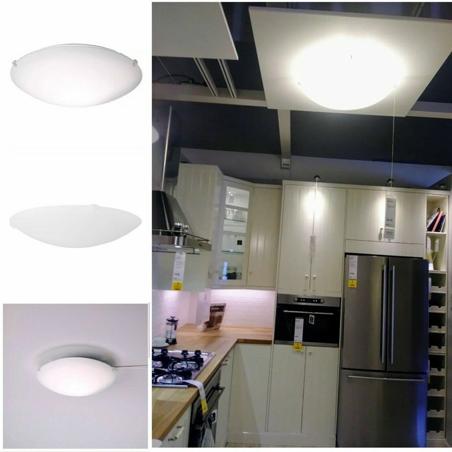 Ikea Spacka Ceiling Lamp Round White 10 803 473 99 Discontinued