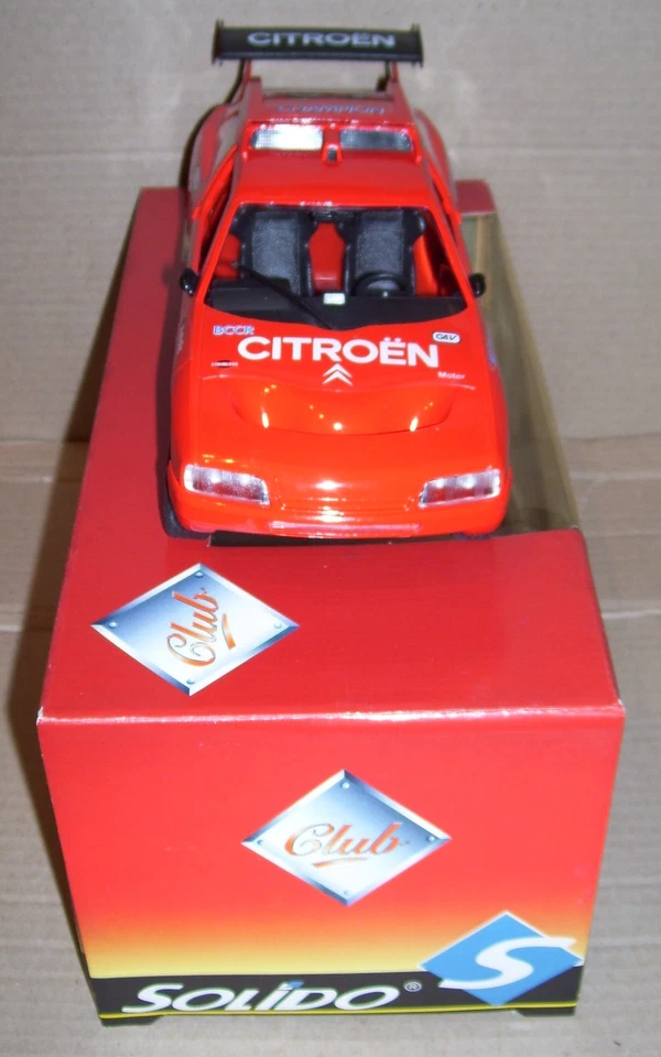 Rara Solido Club 1/18 Citroen Zx Rally Raid Rosso N.34 Rif. 9003 IN Box - Immagine 3 di 4