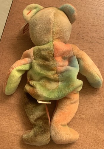 DE COLECCIÓN TY BEANIE BABY PEACE 1996 PRIMERA GENERACIÓN SELLO ROJO RETIRADO MUCHOS ERRORES - Imagen 7 de 13