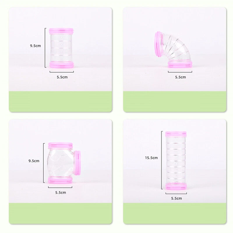 Игрушка хомяковая трубка расширяемый хомяк туннель среда обитания аксессуары для маленьких домашних животных сделай сам - Изображение 4 из 4