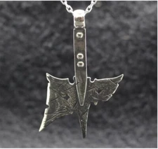 BIG Halberd poleax medieval axe weapon Pendant