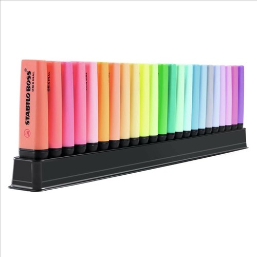 Evidenziatore stabilo boss set kit 23 pezzi per ufficio scuola scrivania ragazzi - Picture 2 of 6