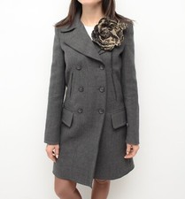Women's Dolce & Gabbana Wool Gray Coat Jacket Size 40,US 4,~XS