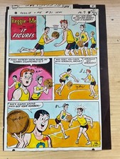 REGGIE AND ME #31 art comic color guide 1 PG STORY BASKETBALL ARCHIE REGGIE 1968