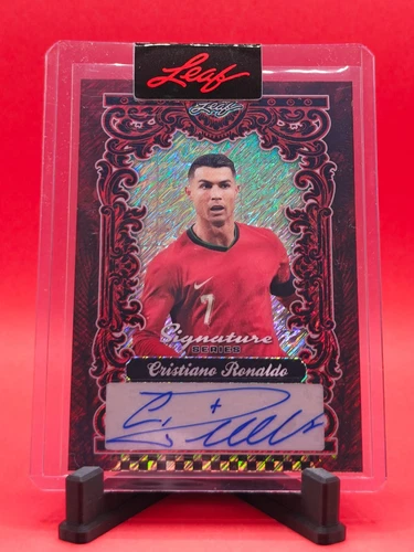 2025 Leaf Signature Series MultiSport Cristiano Ronaldo 1/1 AUTO RED COLOR MATCH