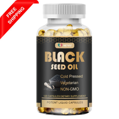 #ad #ad Black Seed Oil Capsules 1000mg 120 Count Softgels Premium Cold Pressed Non GMO $12.83