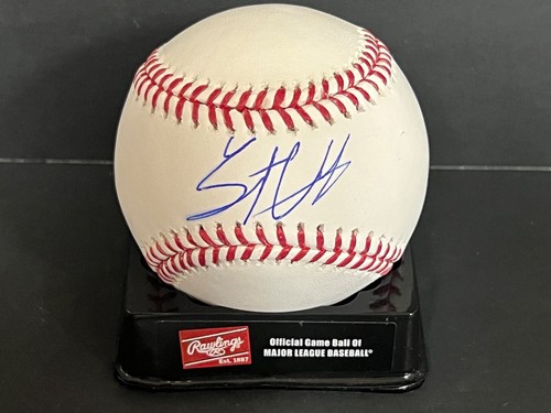 Trent Grisham New York Yankees Signed MLB Baseball BECKETT Witness Imperfect -