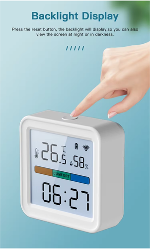 WiFi Temperatur- und Feuchtigkeitssensor Smartwatch Tuya Google Home Amazon Alexa - Bild 6 von 16