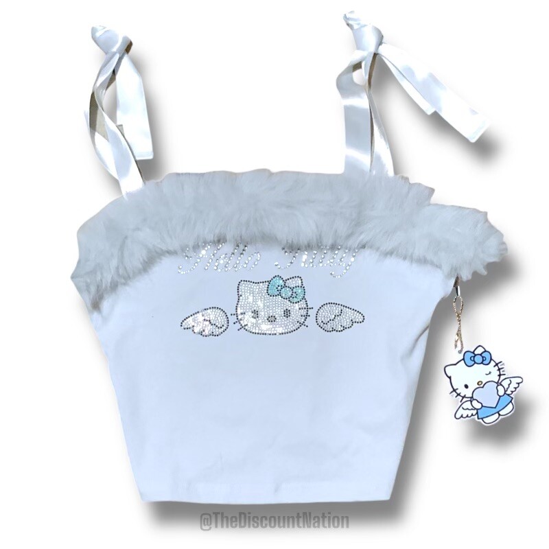 Forever21 × Angel Hello Kitty ベロアジャージ　水色 Forever21 × Angel Hello Kitty ベロアジャージ 水色 NEW