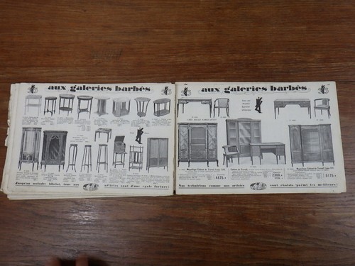 CATALOGUE PUBLICITAIRE vers 1925-1930 GALERIES BARBES MEUBLES LUSTRES - Foto 8 di 8