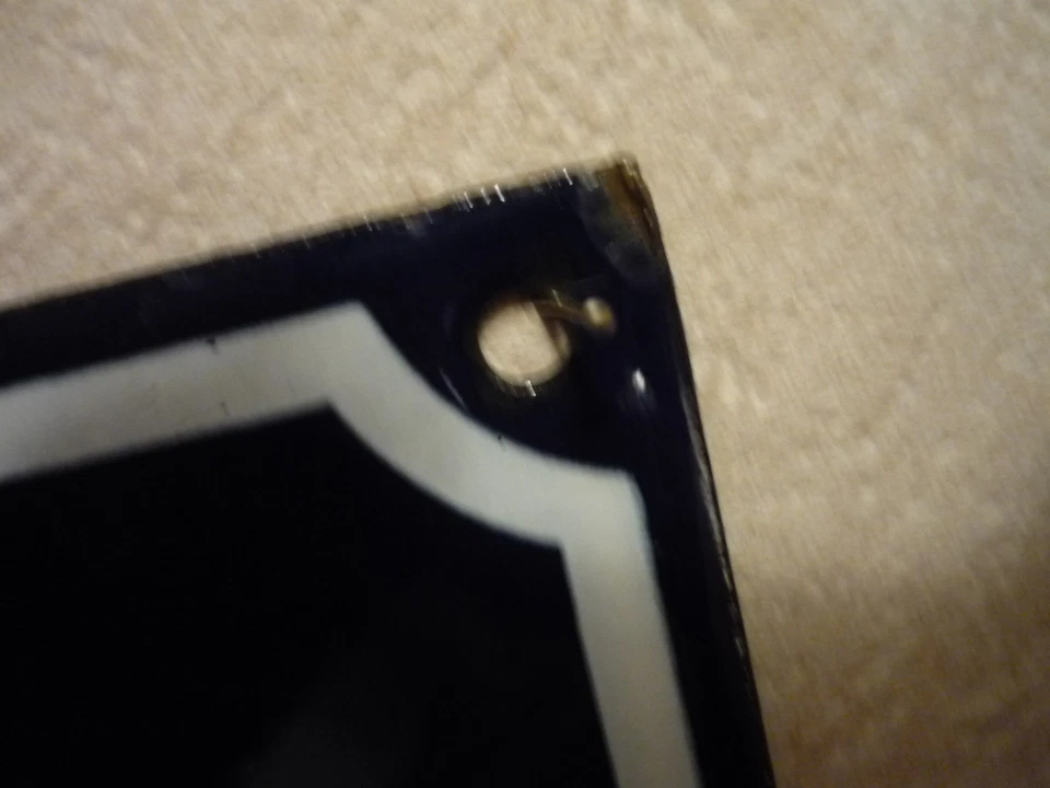 Plaque émaillée ancienne N° de rue "2" en bon état dimensions 15 x 10 cms. - Photo 3/4