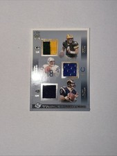 2002 PACIFIC CROWN ROYALE TRIPLE THREADS 25 BRETT FAVRE/PEYTON MANNING/K. WARNER