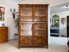 SALE Restaurierte Biedermeier Vitrine Bücherschrank Sammlervitrine Antiquität D1