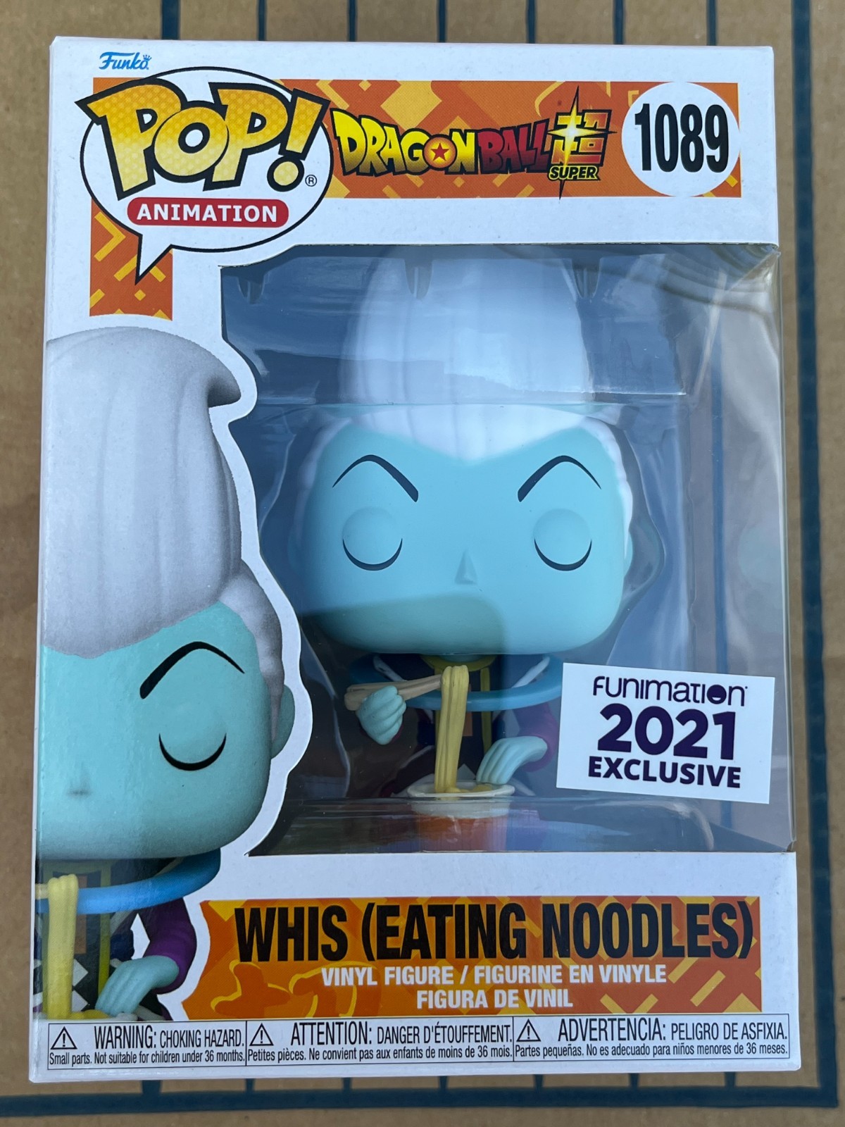 Vinilo Funko Pop - Whis Eating Noodles - Exclusivo Funimation 2021 - Super - 1089