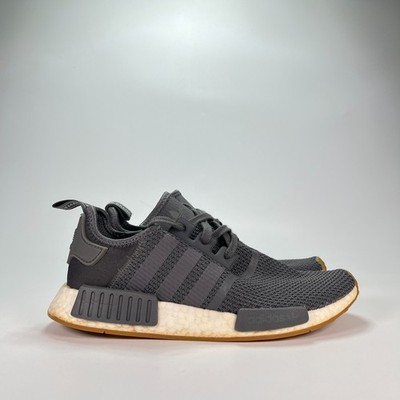 Adidas NMD R1 Grey Lifestyle Sneakers Boost Casual Shoes B42199 Men's Size 9