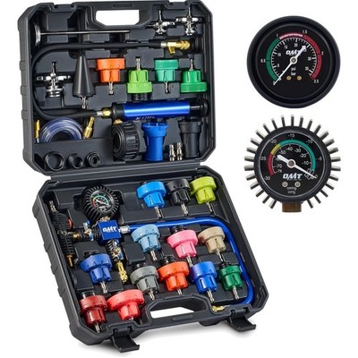 Kühlsystem Abdrückgerät Set, 31-TLG. Master Kühlmittel Vakuum Befüllgerät mit...