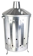 Large 90Ltr Galvanised Incinerator Garden Fire Bin