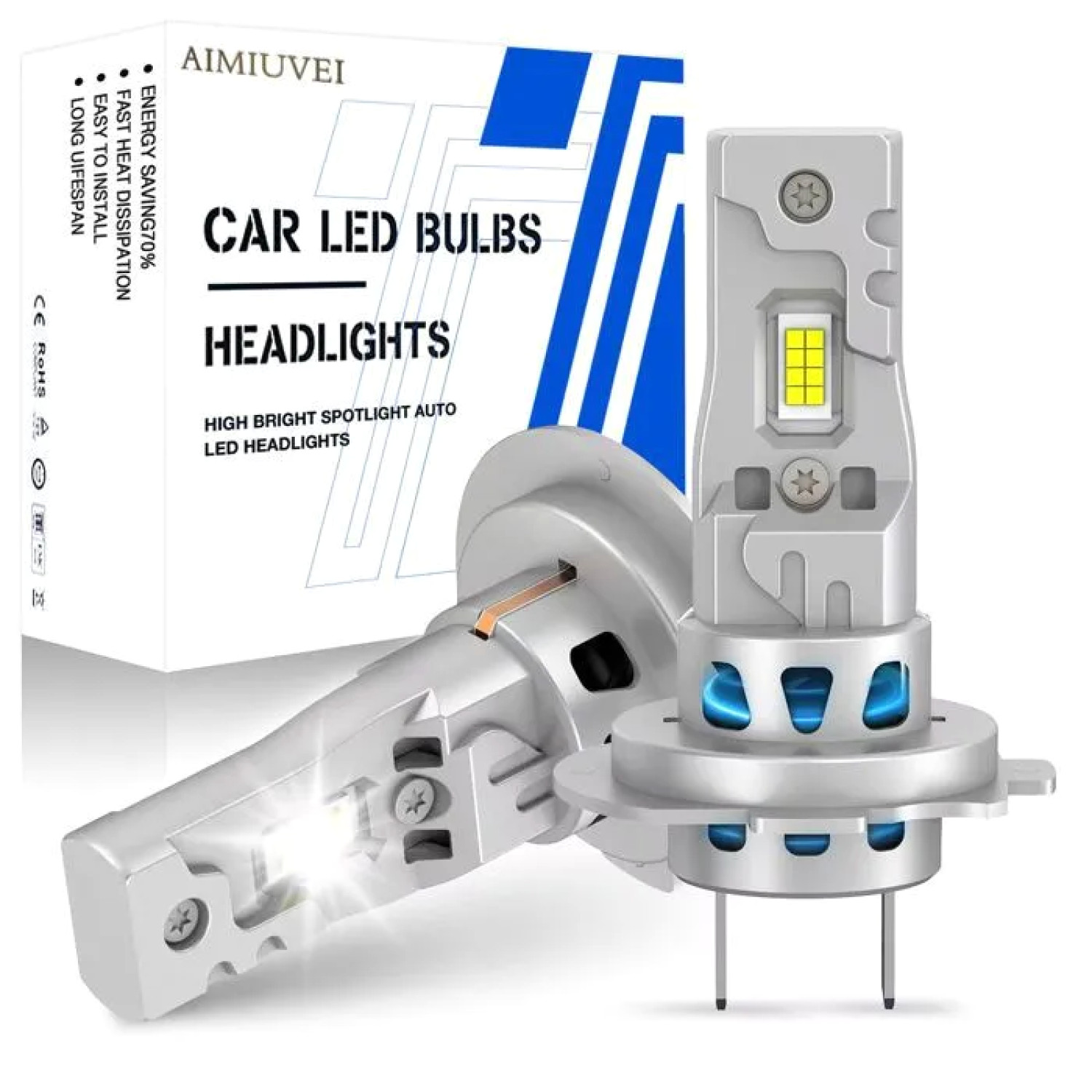 Ampoule H7 LED anti erreur Canbus pour résoudre les phares faibles