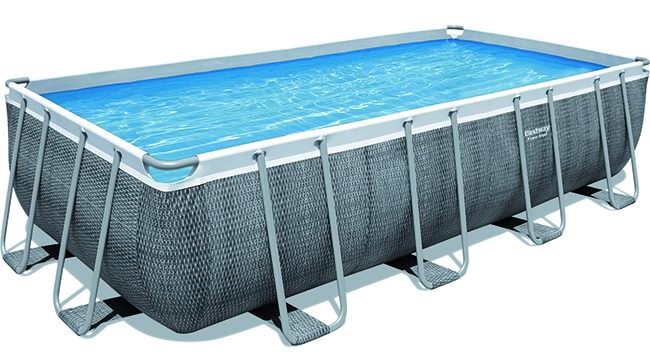 Piscina Bestway Power-Steel 56996 Rettang.rattan 488x244 CM