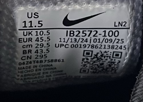 NUOVISSIME Nike Alpha Menace Strong Lineman Calcio Bianco/Nero IB2572-100 - Foto 6 di 6