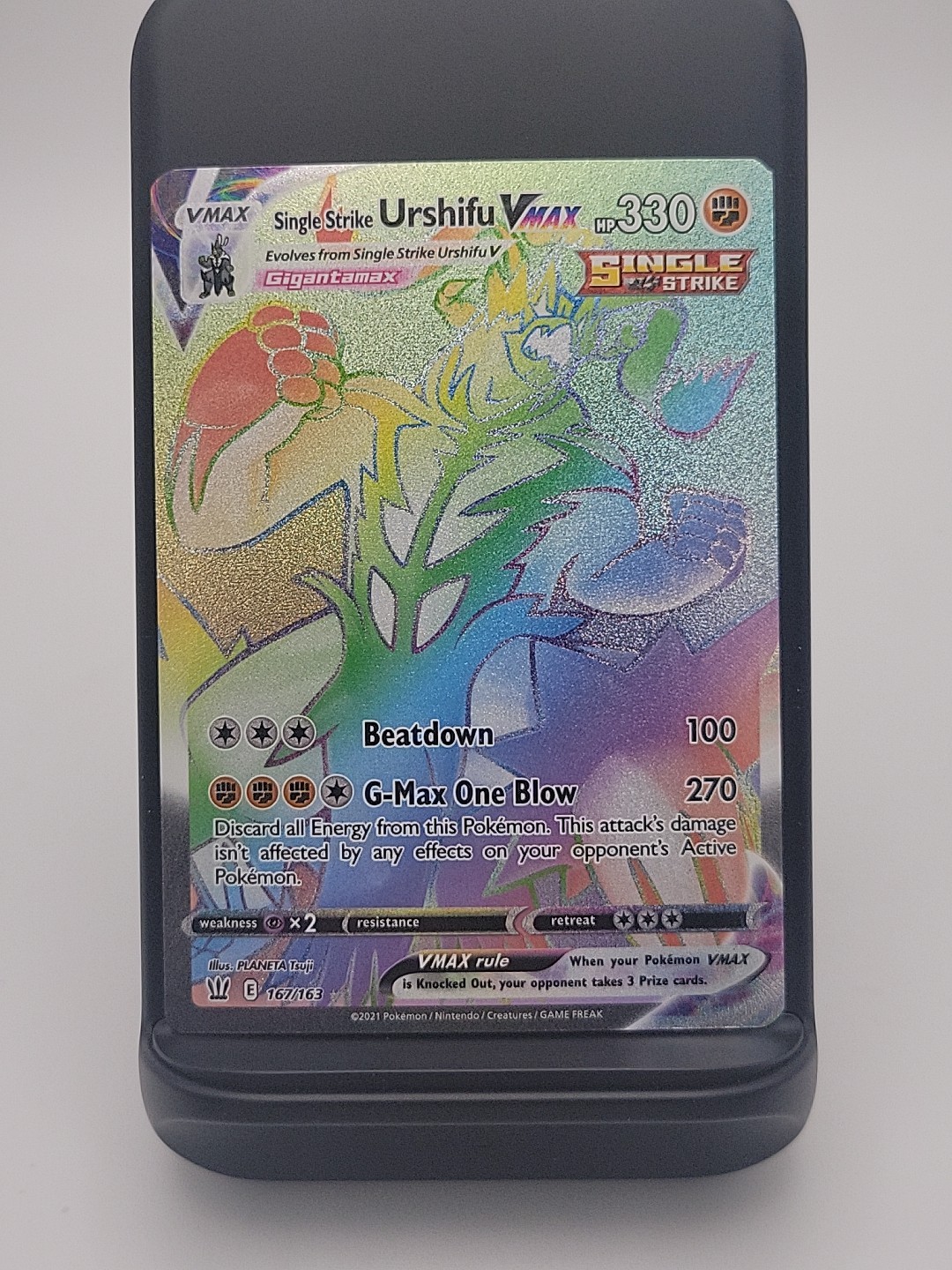 Single Strike Urshifu VMAX (Secret) 167/163 SWSH05: Battle Styles Pokémon TCG NM