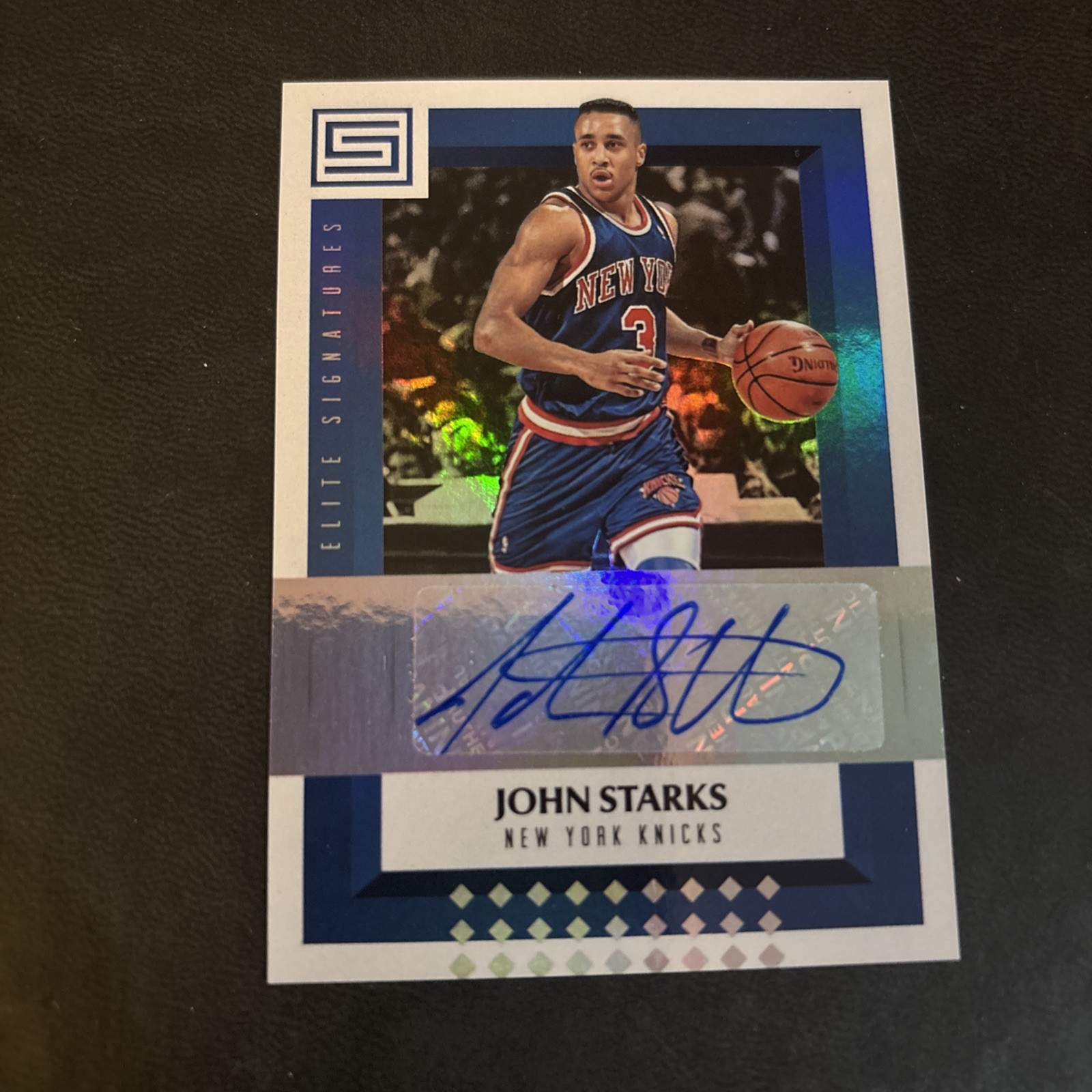 2017-18 Panini Status - Elite Signatures John Starks #ES-JSK (AU)