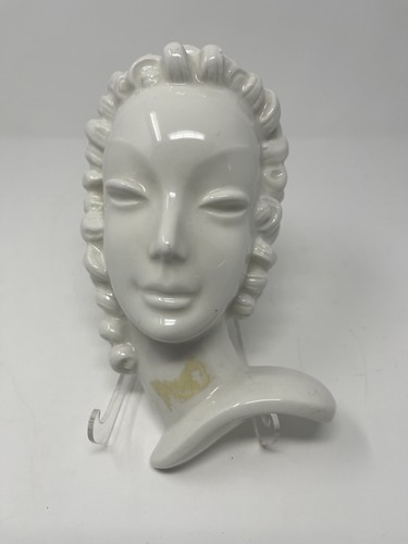 Vintage Beautiful Ceramic Lady Head Wall Decor