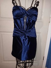 Sherri HILL ROYAL BLUE COCKTAIL SEMI FORMAL DRESS WOMENS SZ 14
