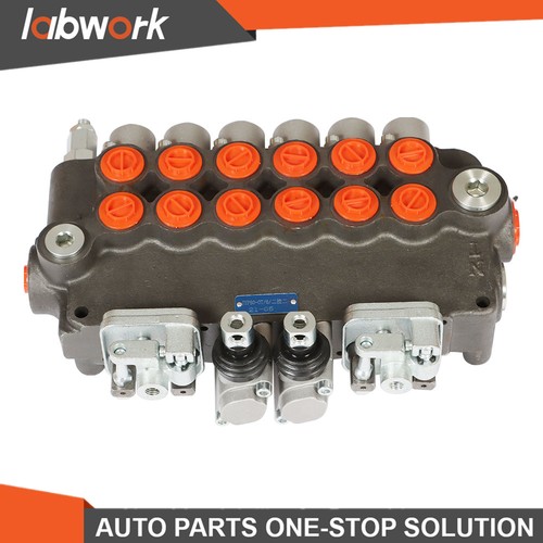 Labwork Hydraulic Backhoe Directional Control Valve w/ 2 Joystick 6 Spool 21 GPM - Picture 11 of 14