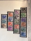 1953-56 DDR GERMANY STAMP SET LITHOGRAPHY/TYPOGRAPHED USED VF — photo 3