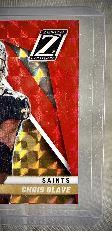 2022 Panini Zenith - Chris Olave - Behind The Numbers Red Prizm SP Card #BN-CO - Image 4 of 4