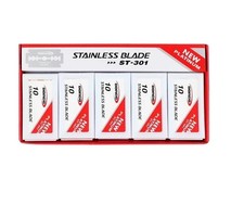 Dorco New Platinum ST301 Double Edge Razor Stainless Blades - 100 Blades