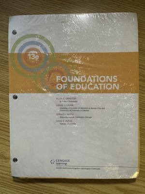 Ornstein, Foundations of Education 13e Cengage Learning MindTap Education 1 Term