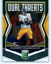 2019 Panini Donruss Elite - Dual Threats Alejandro Villanueva #DT-1 Green