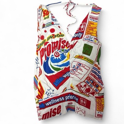 Vintage Y2k Killah by Miss Sixty Advertising White & Red Halter Top Fits Small