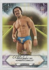 2021 WWE Super ShowDown Citrine 33/75 Angel Garza def Humberto Carrillo #27 3b3