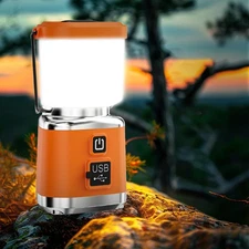 Portable LED Camping Lantern Light USB Rechargeable Lamp Outdoor Super Bright