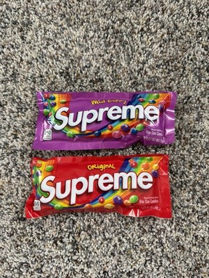 Two Packs of Supreme Skittles Original and Wild Berry Limited Edition FW21 New