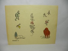 Vintage 1981 Guideline Tattoo supply tattoo flash. Good condition.