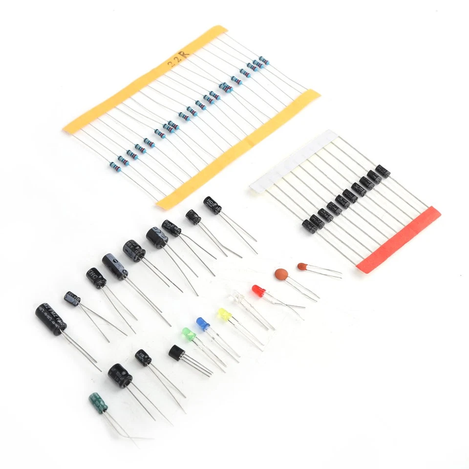 1390PCS Elektronik Bauteile Set - Widerstände/Kondensatoren/LEDs - Bild 3 von 4