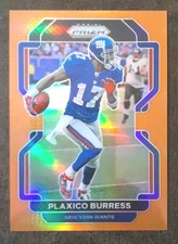 PLAXICO BURRESS 2021 Panini Prizm #236 Orange /249 Giants.  C1A