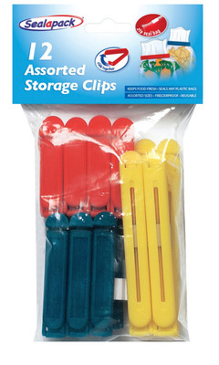 12er Pack verschiedene Aufbewahrungstasche Clips - Lebensmittel Aufbewahrung Tasche Dichtclips Schlösser