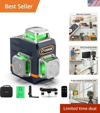 Ultimate 3D Laser Level - 360° Self-Leveling with Magnetic Stand & Target Plate