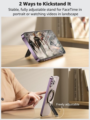 for MagSafe Phone Grip with Finger Strap, Removable Magnetic Ring Holder with... - Photo 4 sur 8