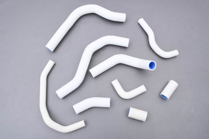 Kit durites radiateur silicone blanc CBR 600 RR 2013-2017 circuit refroidissement eau