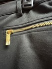 Michael Kors Women's Size 4 Two Front Zipper Black w/ Gold Apply Legging Pants — photo 2