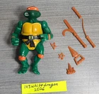 Vintage Playmates 1988 TMNT Soft Head Michaelangelo Action Figure