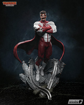 Omniman by Tanuki Fan Art 1:12 Statue Resin 3D Printed DIY Model Kit