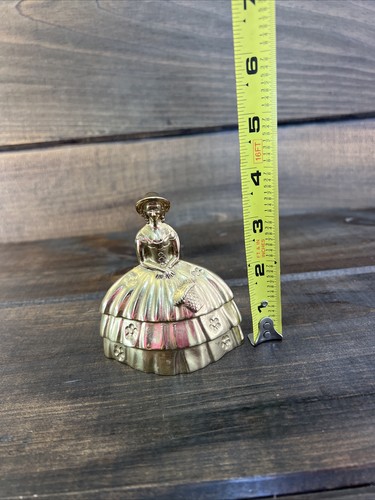 Vintage Brass Dinner Bell 'Victorian Lady' - Picture 8 of 10